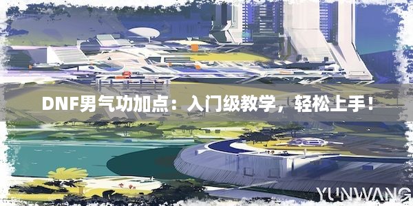 DNF男气功加点：入门级教学，轻松上手！