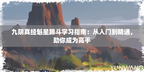 九阴真经魁星踢斗学习指南：从入门到精通，助你成为高手