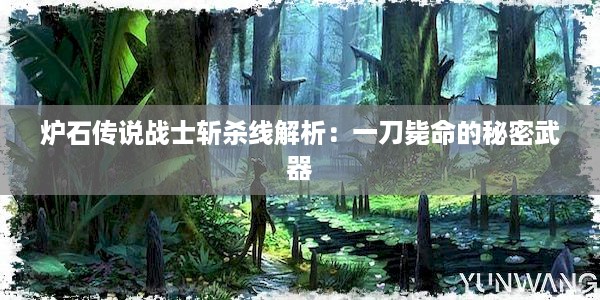 炉石传说战士斩杀线解析：一刀毙命的秘密武器