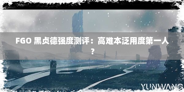 FGO 黑贞德强度测评：高难本泛用度第一人？