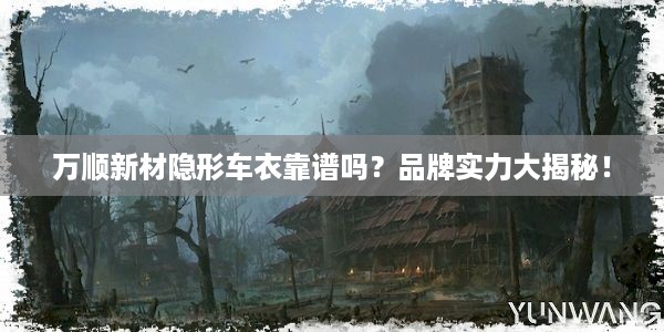 万顺新材隐形车衣靠谱吗？品牌实力大揭秘！