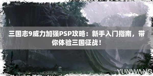 三国志9威力加强PSP攻略：新手入门指南，带你体验三国征战！