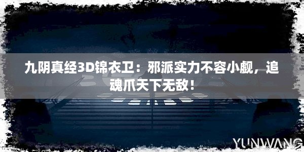 九阴真经3D锦衣卫：邪派实力不容小觑，追魂爪天下无敌！