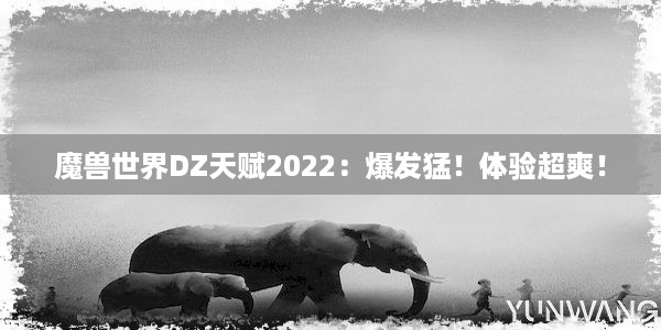 魔兽世界DZ天赋2022：爆发猛！体验超爽！