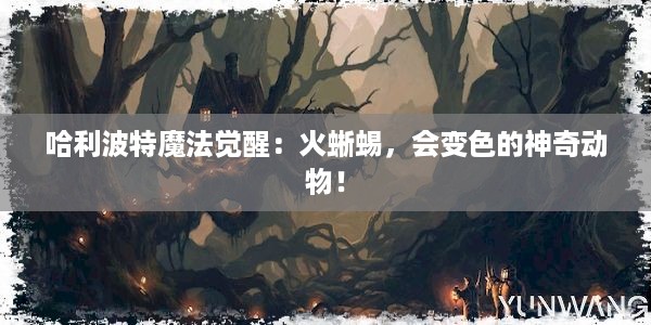 哈利波特魔法觉醒：火蜥蜴，会变色的神奇动物！