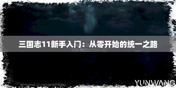 三国志11新手入门：从零开始的统一之路