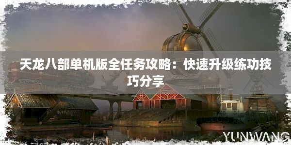 天龙八部单机版全任务攻略：快速升级练功技巧分享