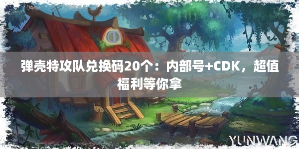 弹壳特攻队兑换码20个：内部号+CDK，超值福利等你拿