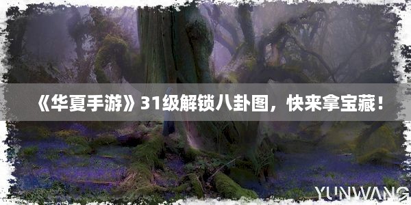 《华夏手游》31级解锁八卦图，快来拿宝藏！