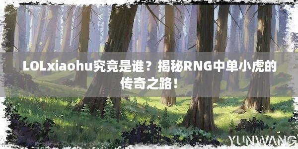 LOLxiaohu究竟是谁？揭秘RNG中单小虎的传奇之路！