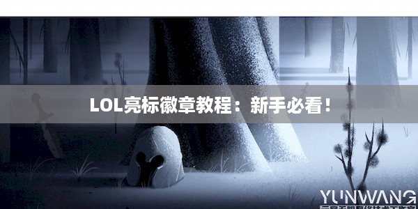 LOL亮标徽章教程：新手必看！