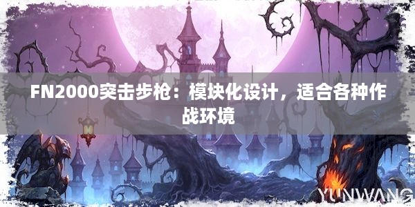 FN2000突击步枪：模块化设计，适合各种作战环境