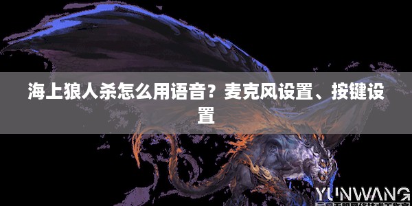 海上狼人杀怎么用语音？麦克风设置、按键设置