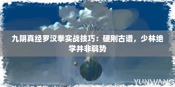 九阴真经罗汉拳实战技巧：硬刚古谱，少林绝学并非弱势