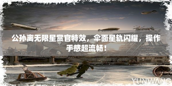 公孙离无限星赏官特效，伞面星轨闪耀，操作手感超流畅！