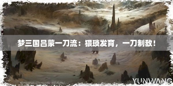 梦三国吕蒙一刀流：猥琐发育，一刀制敌！