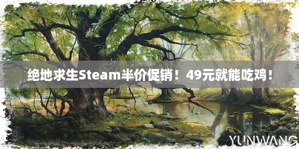 绝地求生Steam半价促销！49元就能吃鸡！