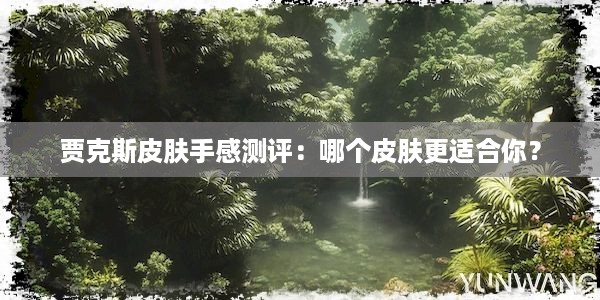 贾克斯皮肤手感测评：哪个皮肤更适合你？