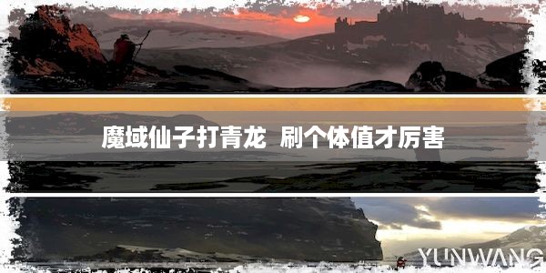 魔域仙子打青龙  刷个体值才厉害