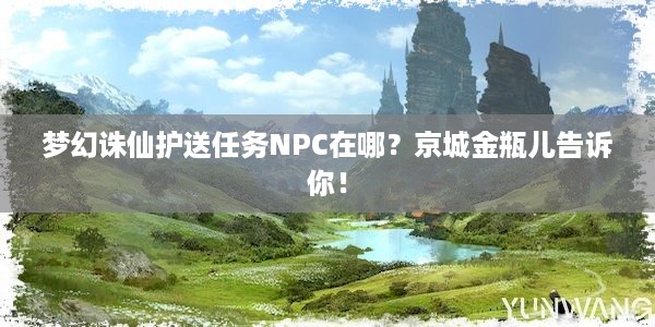 梦幻诛仙护送任务NPC在哪？京城金瓶儿告诉你！