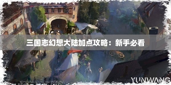 三国志幻想大陆加点攻略：新手必看