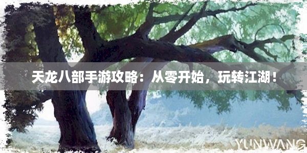 天龙八部手游攻略：从零开始，玩转江湖！