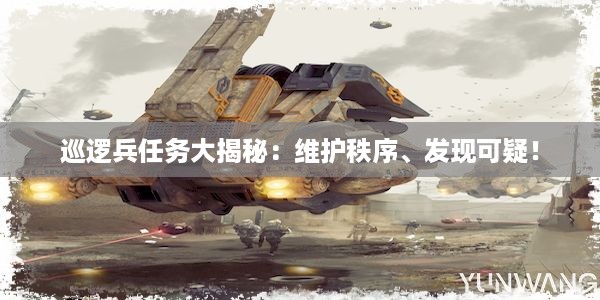 巡逻兵任务大揭秘：维护秩序、发现可疑！