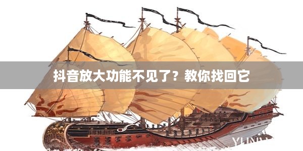 抖音放大功能不见了？教你找回它