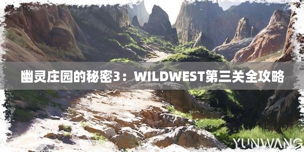 幽灵庄园的秘密3：WILDWEST第三关全攻略