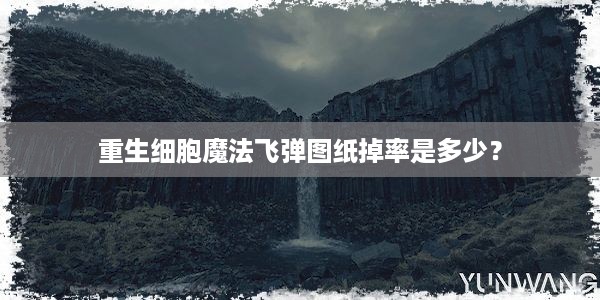 重生细胞魔法飞弹图纸掉率是多少？