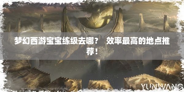 梦幻西游宝宝练级去哪？  效率最高的地点推荐！