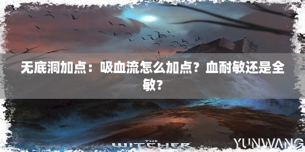 无底洞加点：吸血流怎么加点？血耐敏还是全敏？