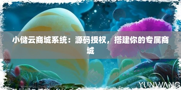 小储云商城系统：源码授权，搭建你的专属商城