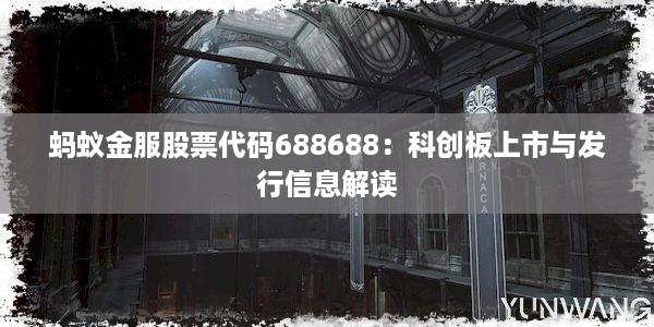 蚂蚁金服股票代码688688：科创板上市与发行信息解读