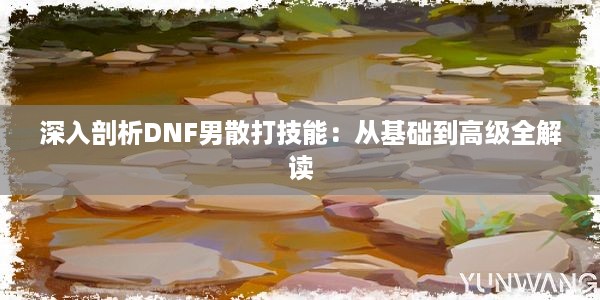 深入剖析DNF男散打技能：从基础到高级全解读